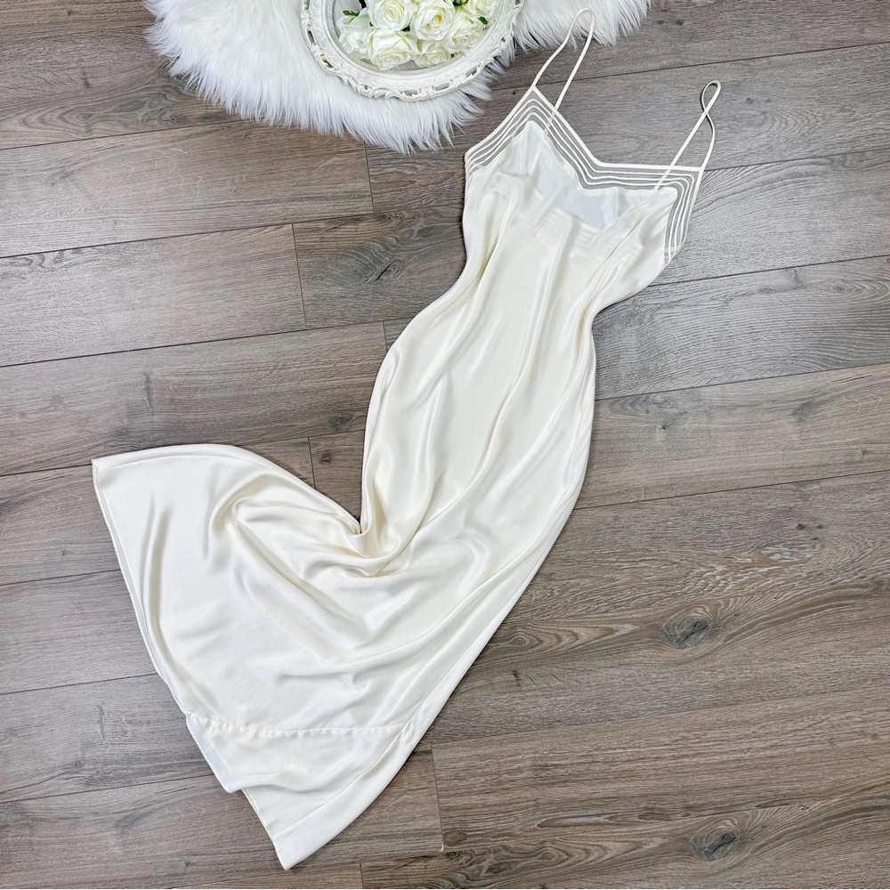 Victoria's Secret Ivory Slip Dress/wedding  silk Y2K